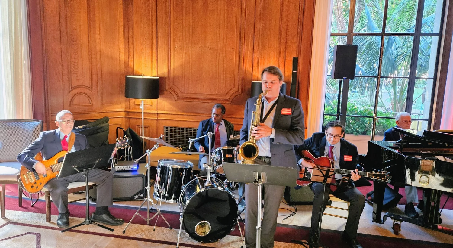 Gary Greene, Esq. and His Big Band of Barristers performing at the reception