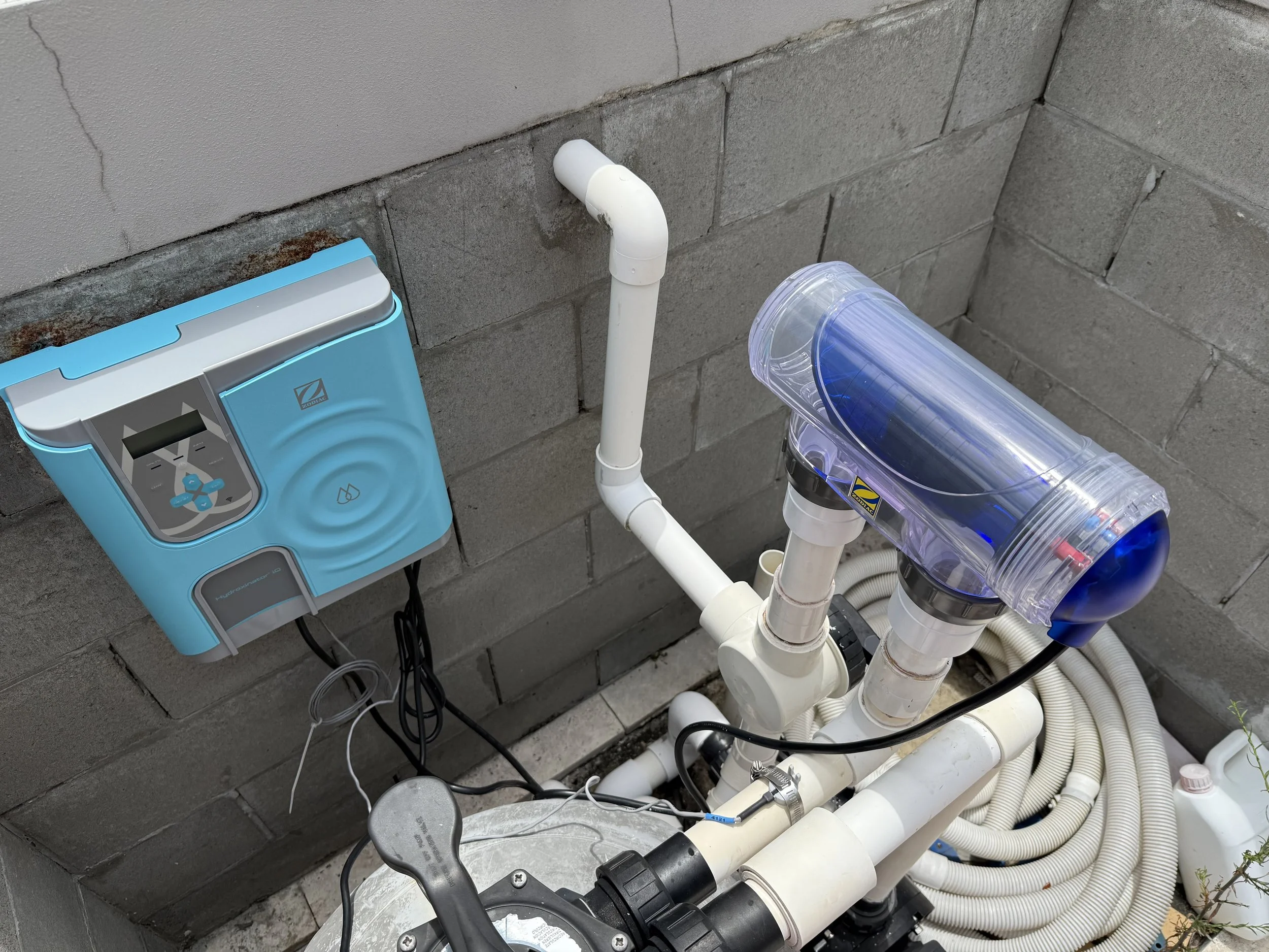 MagnaPool mineral chlorinator system installed and commissioned