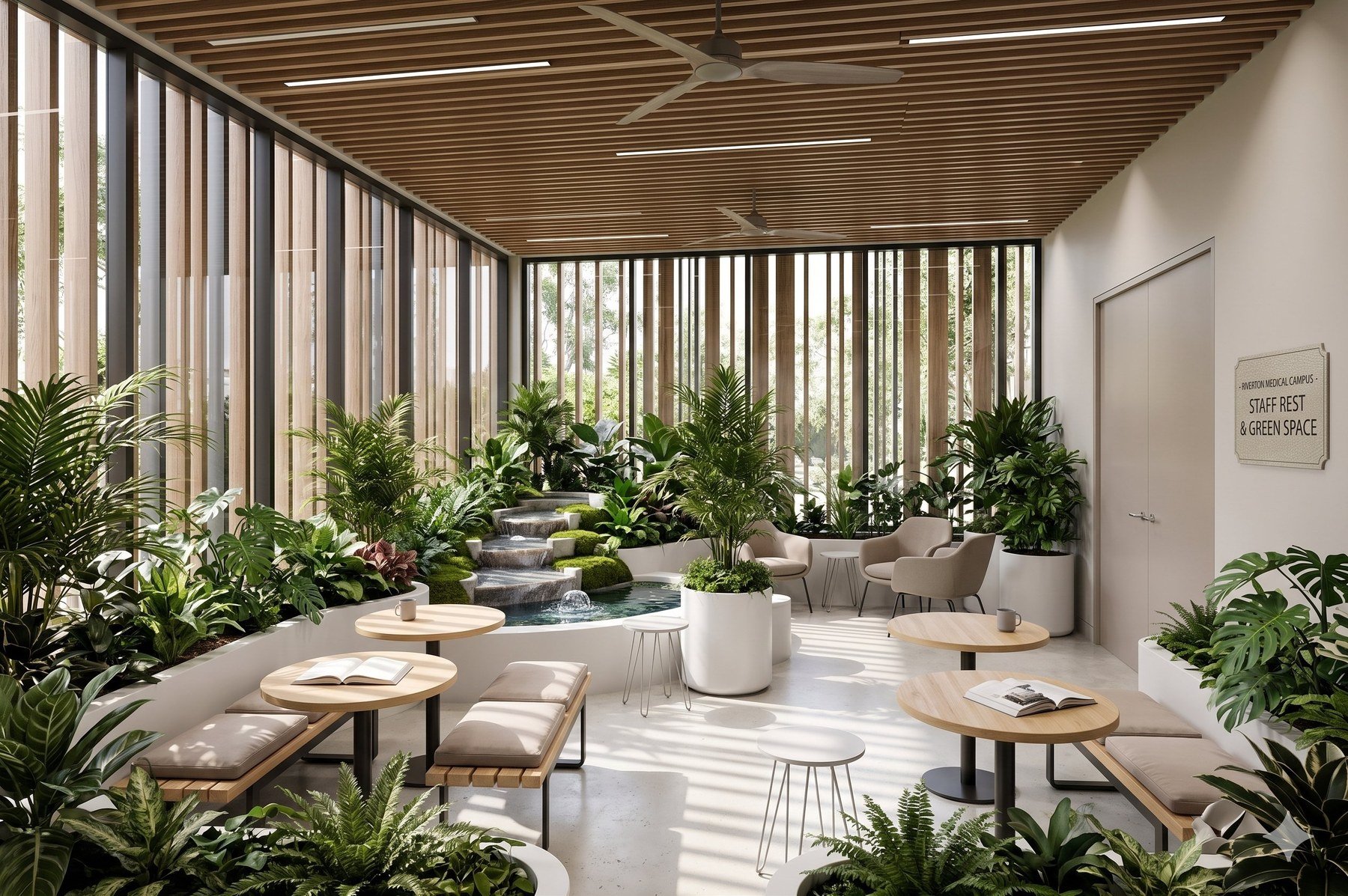 Staff green space rendering