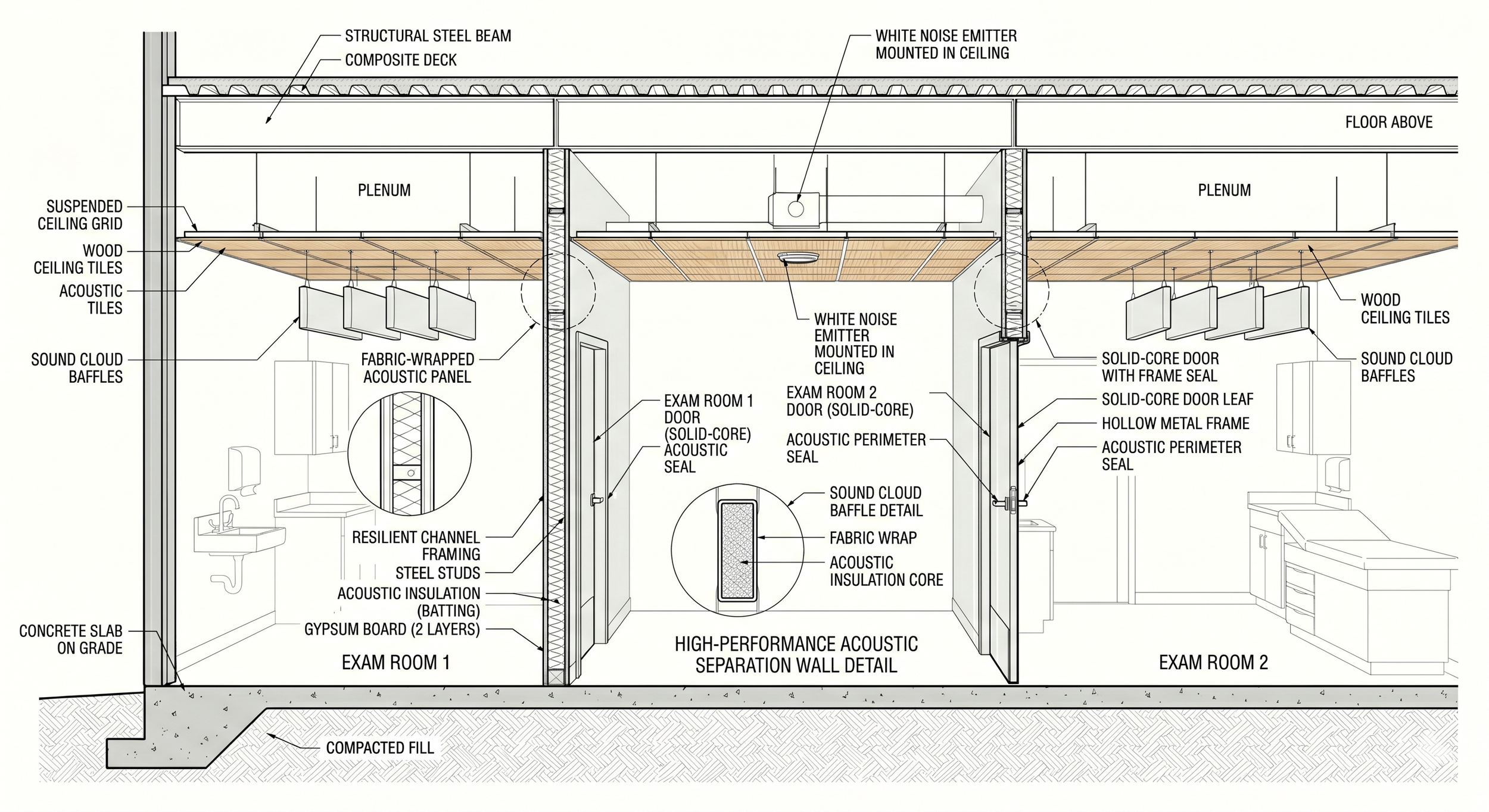Acoustic section drawing