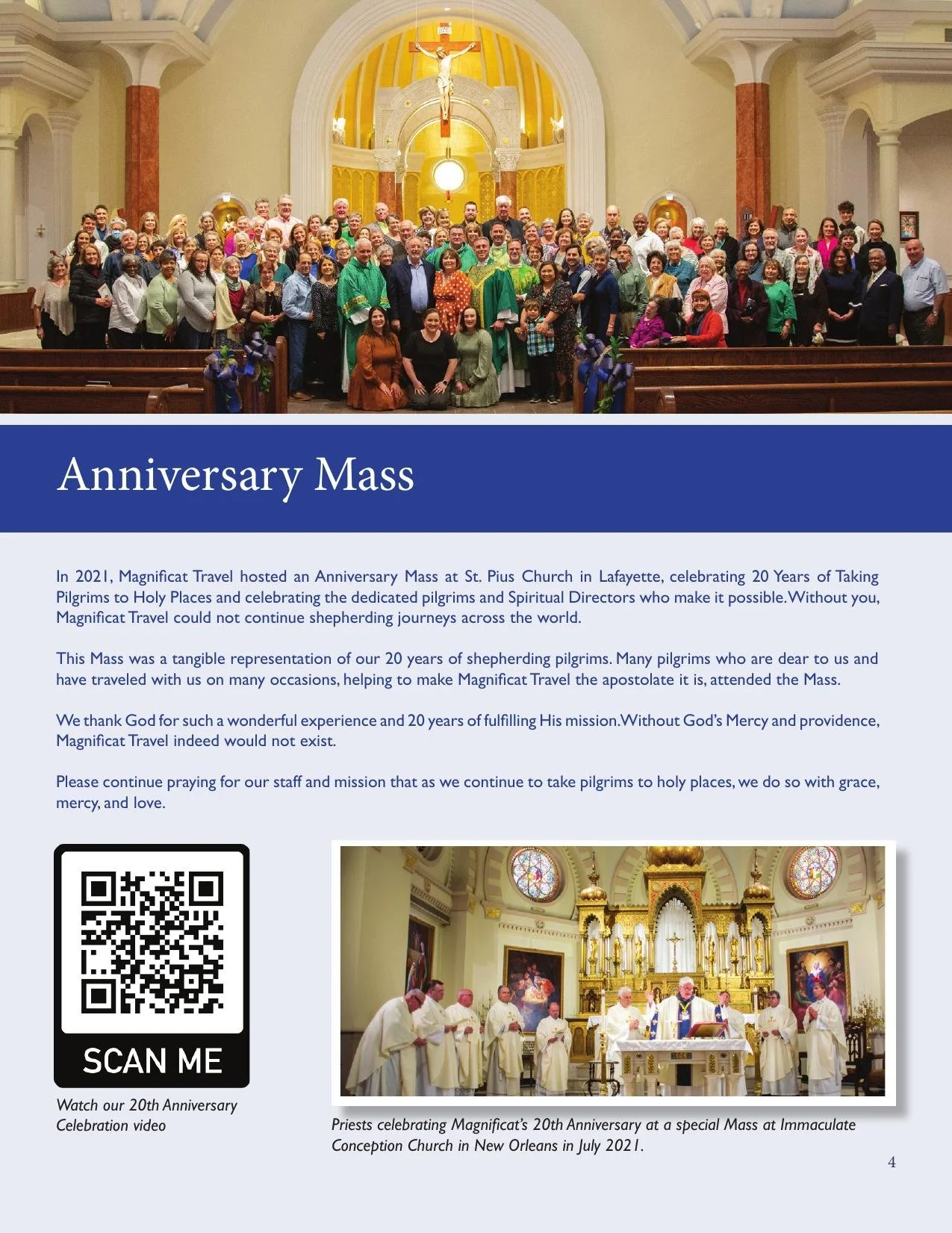 Anniversary Mass spread
