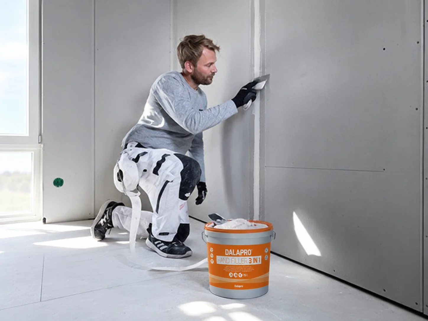 Drywall finishing with Dalapro filler