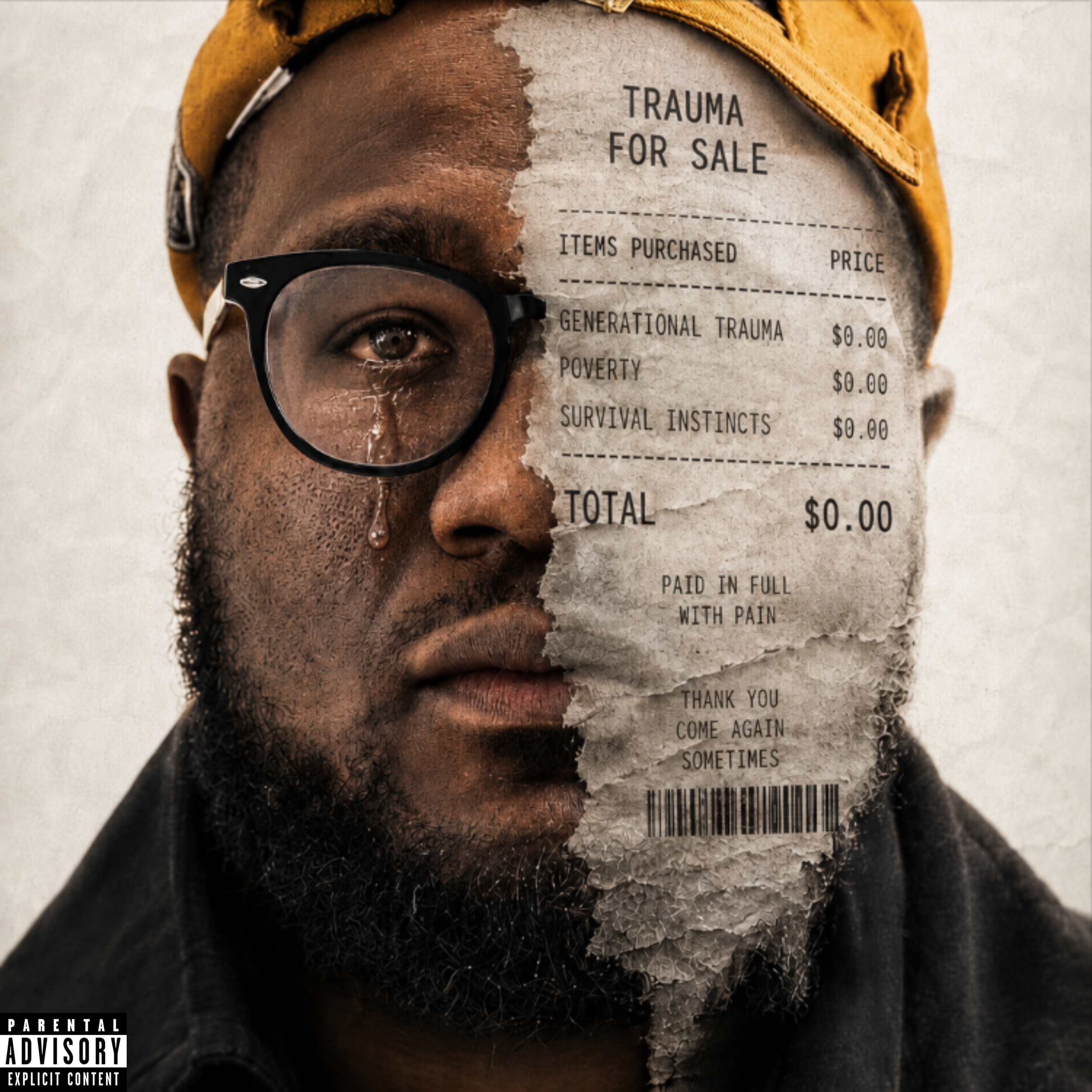 Trauma For Sale album artwork by Aquil Abdul-Rahim