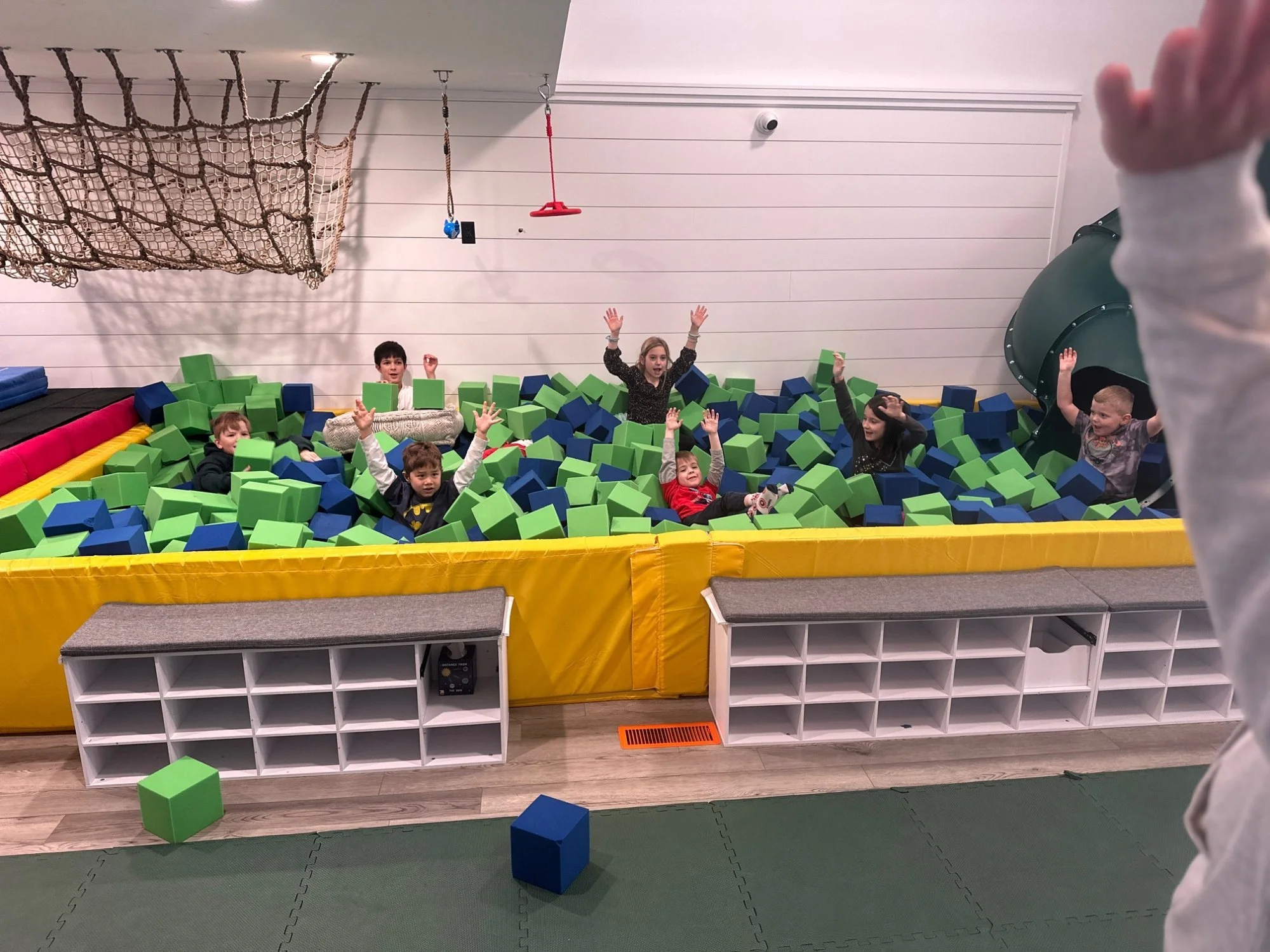Kids playing at The Clubhouse indoor play space in Phoenixville PA
