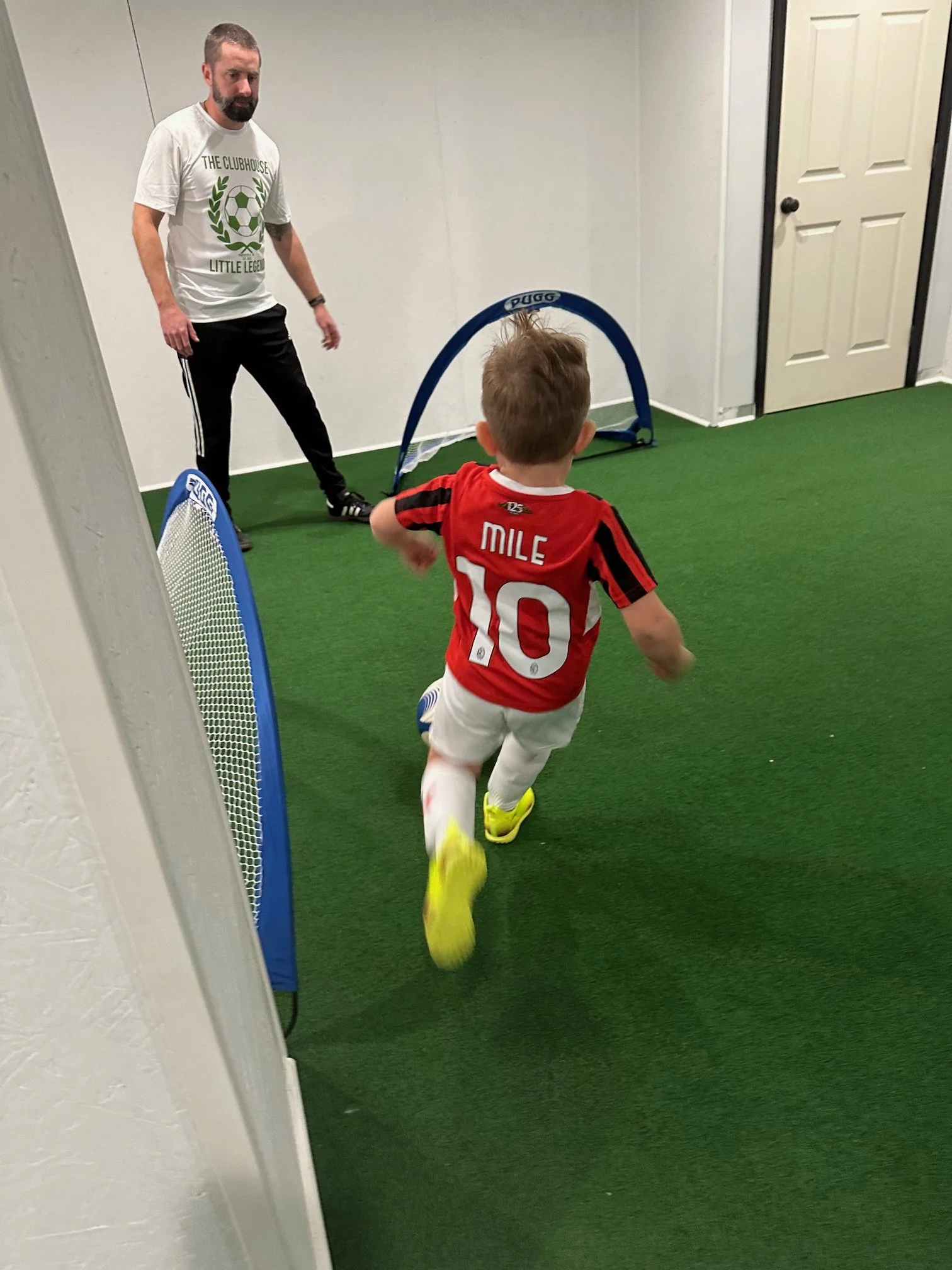 Kids at Little Legends soccer practice at The Clubhouse Phoenixville