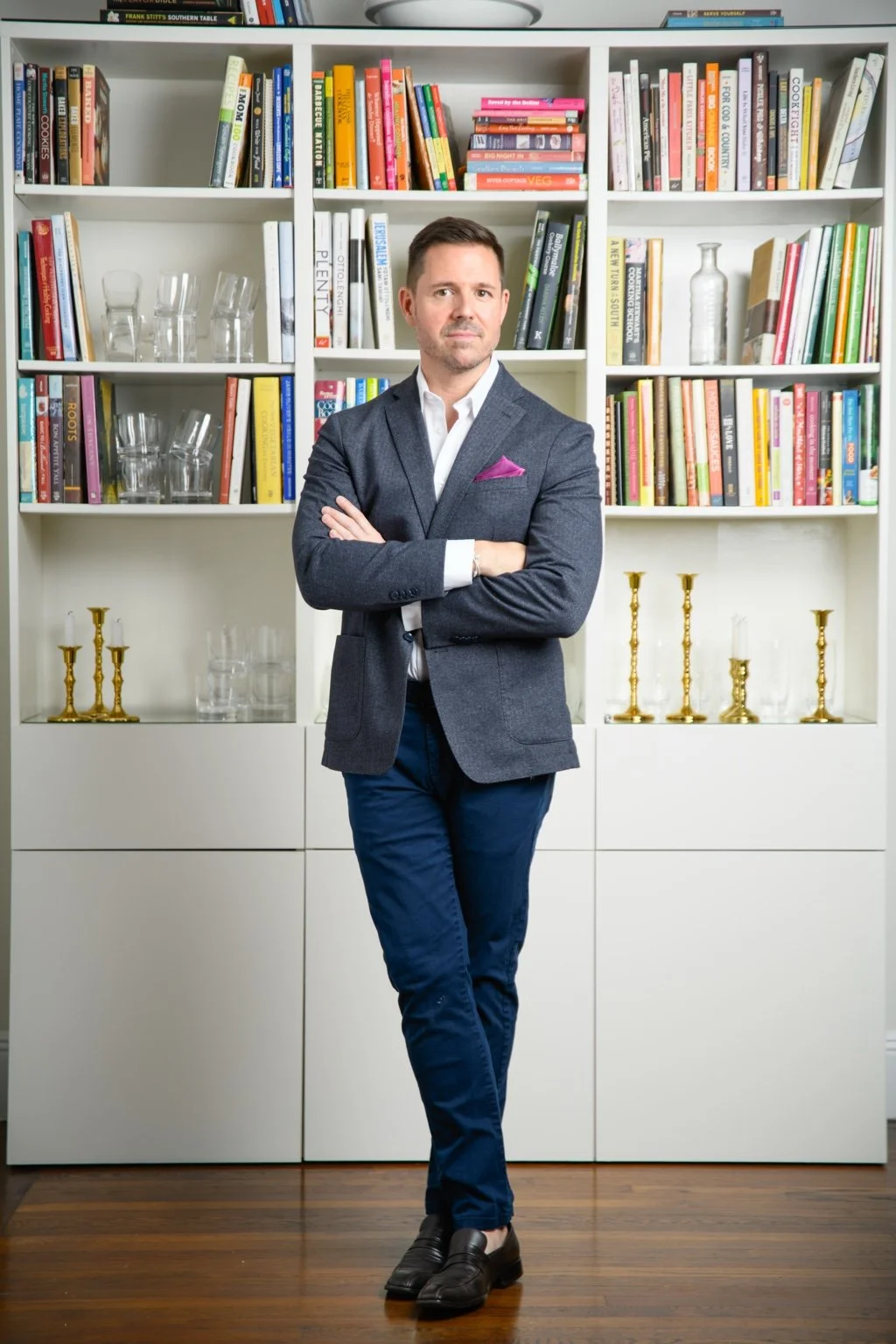 Chadwick Boyd in his library