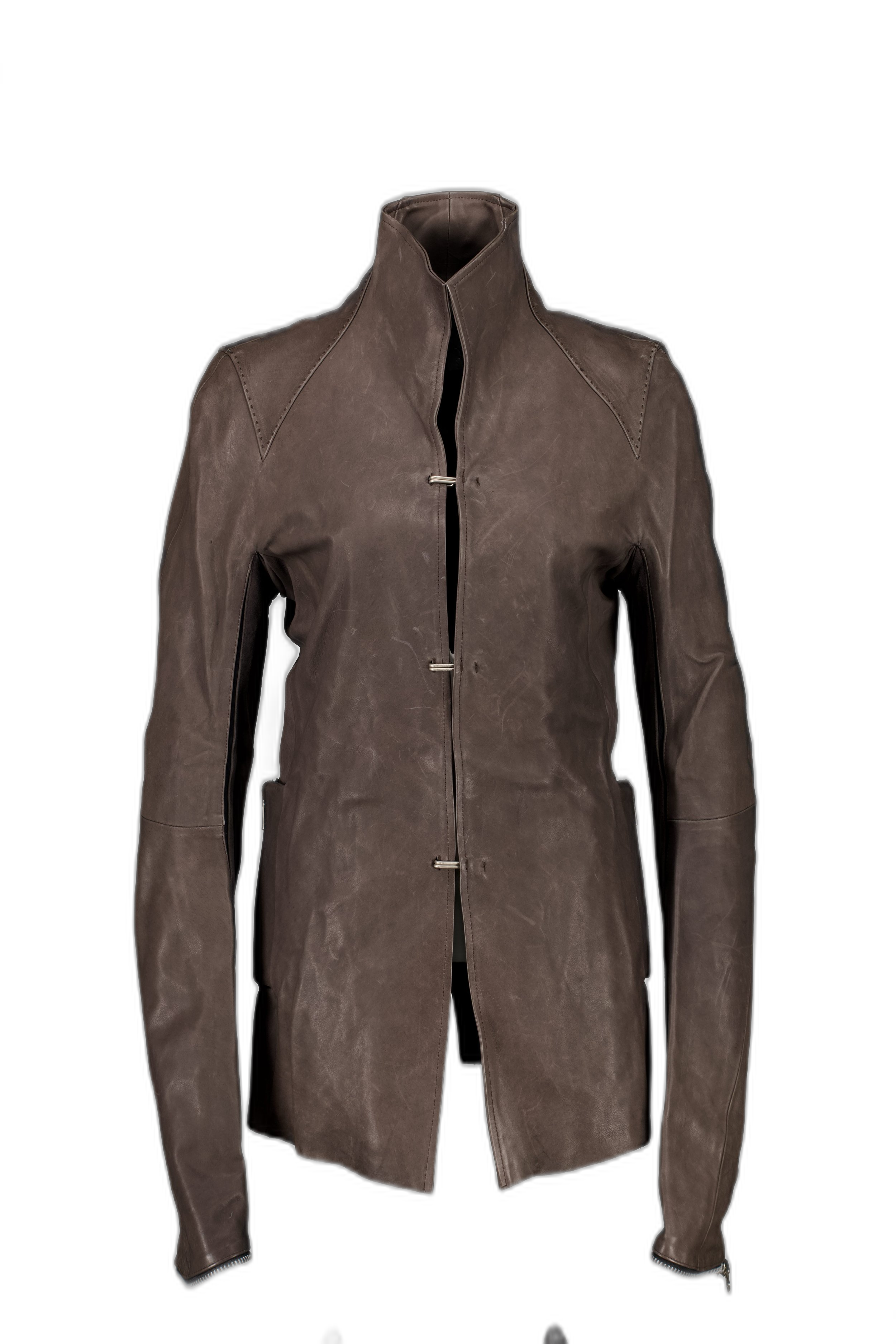 123 BROWN LEATHER JACKET