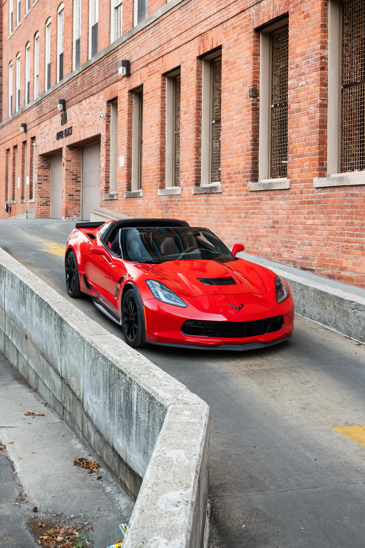 C7 Corvette Grand Sport Torch Red rear — Corsa Nero