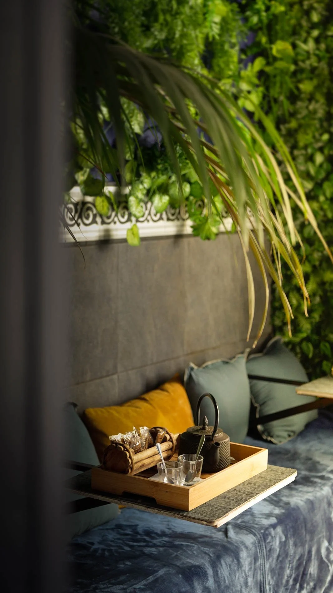 Greenery in the patio garden, formerly Le Patio