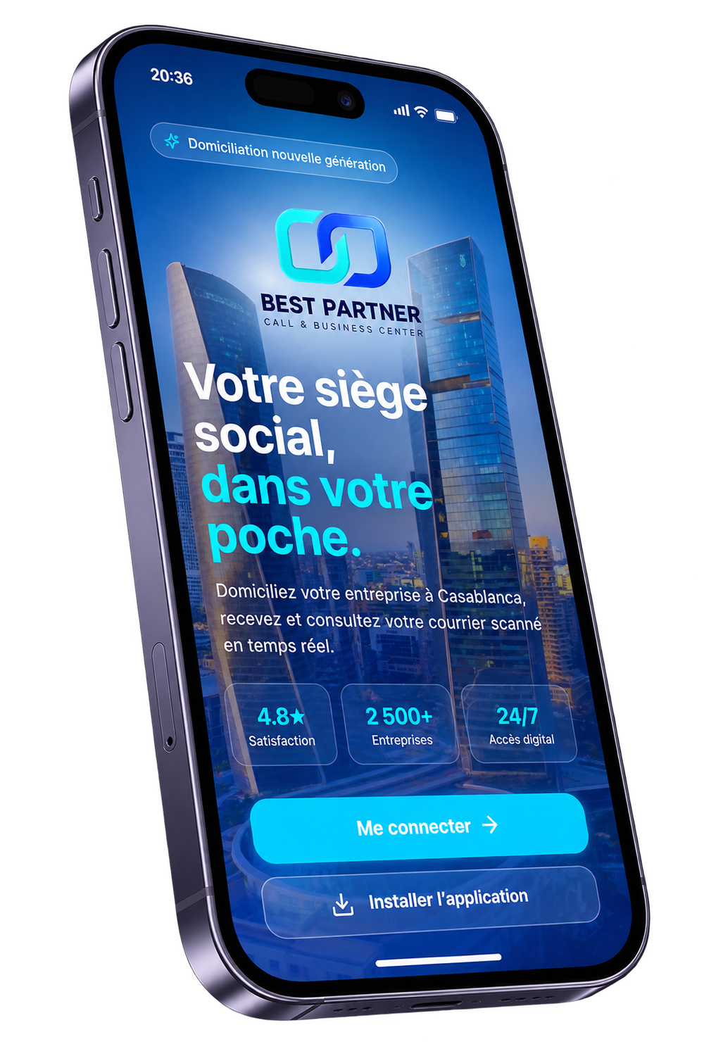 Application Best Partner Espace Client sur smartphone