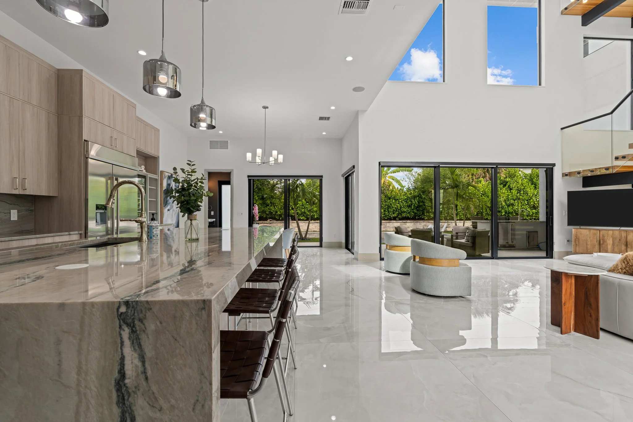 Sol Haus kitchen and living space