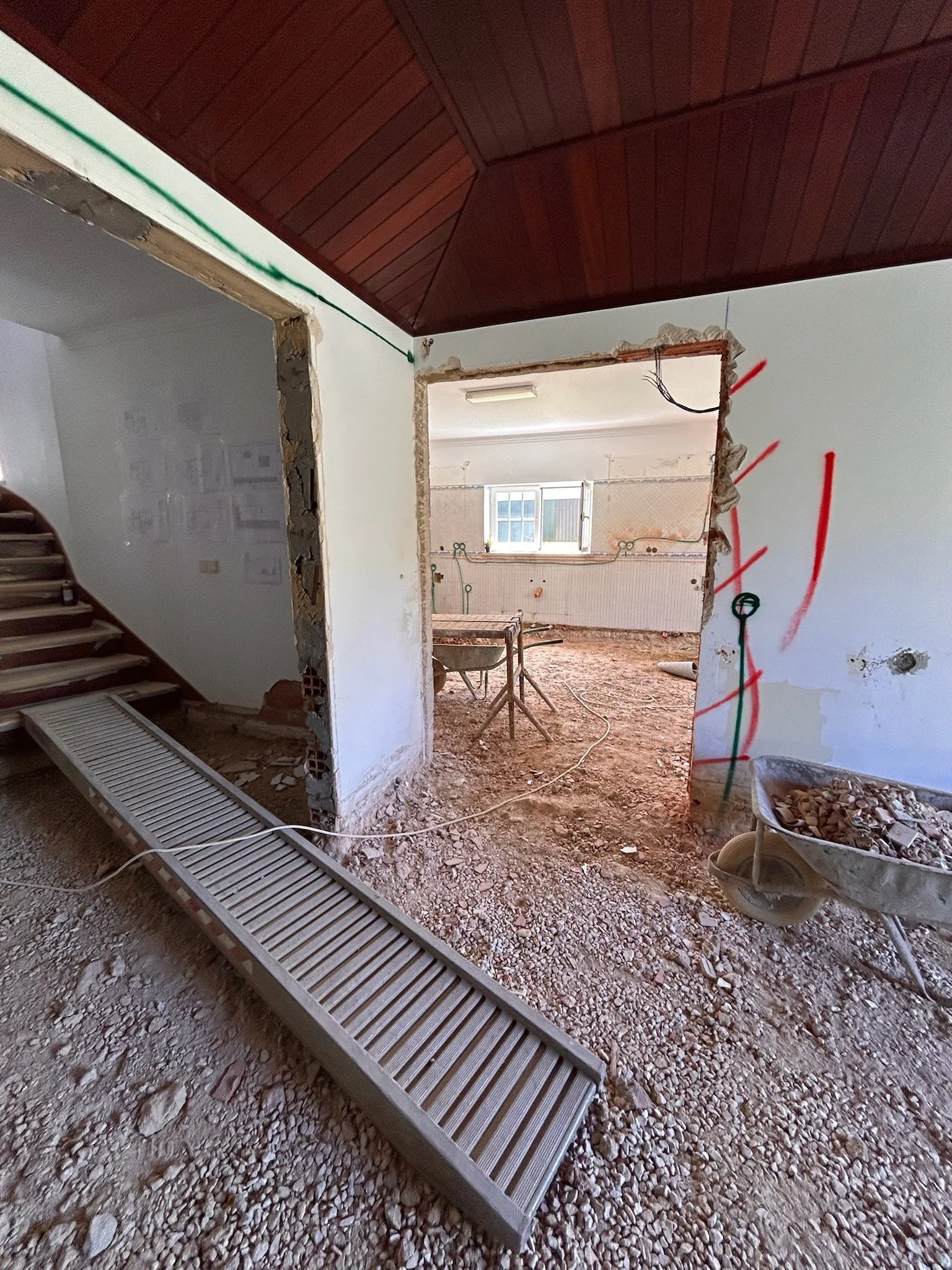 Before — original dark interior