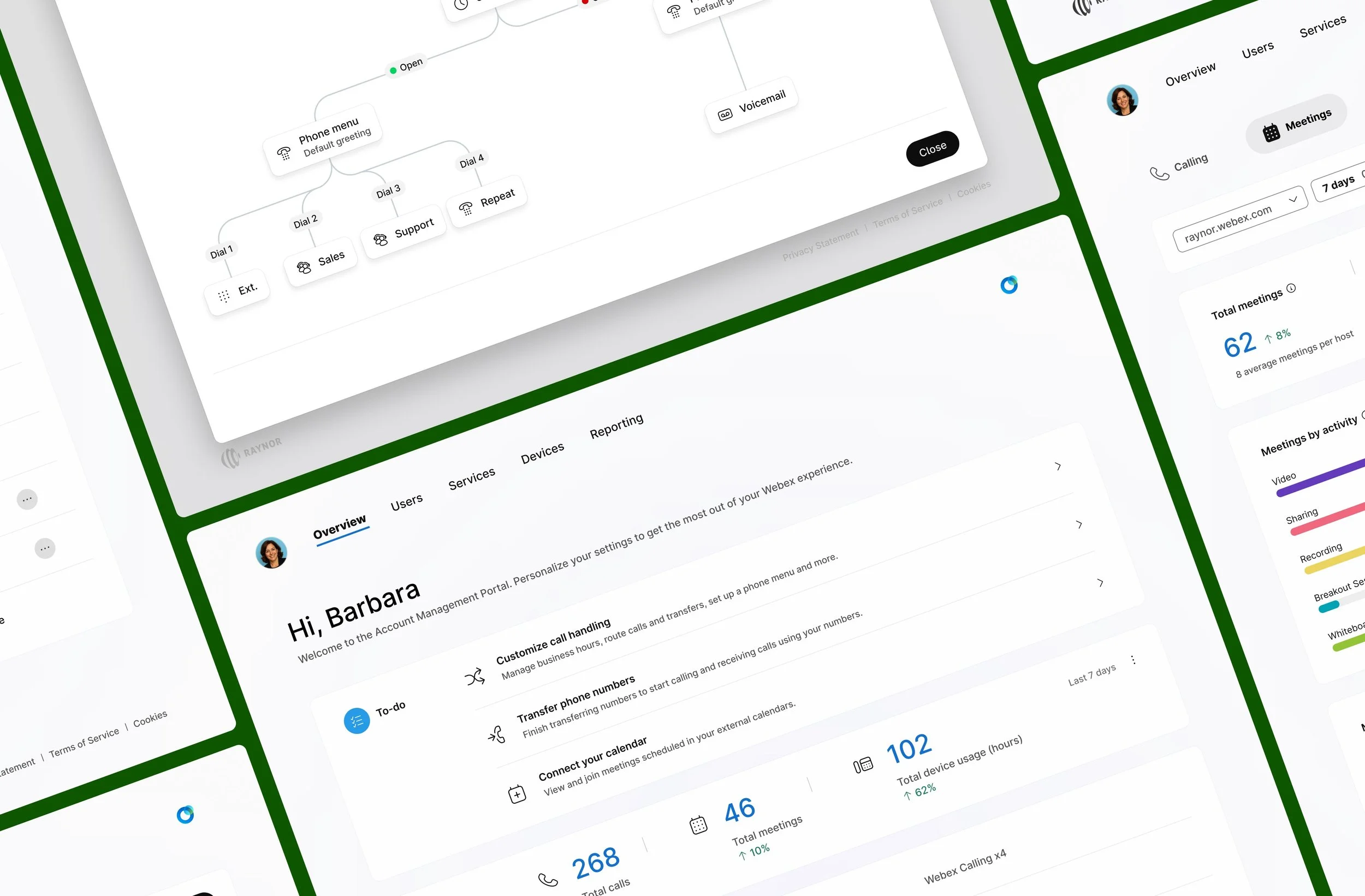 Screenshot of the Webex SMB Portal
