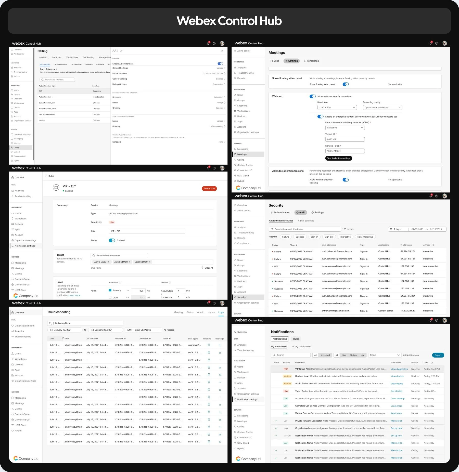 Webex Control Hub