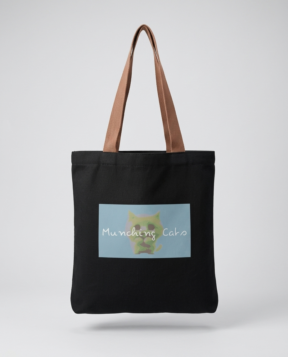 Black Logo Tote Bag
