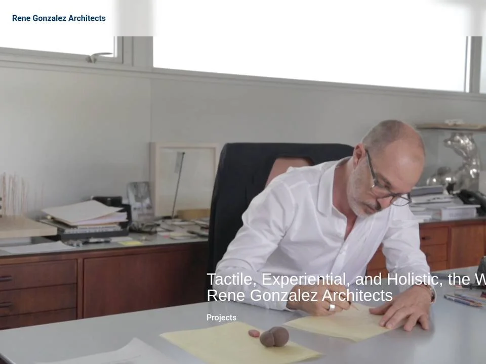 Homepage of Rene Gonzalez Architects