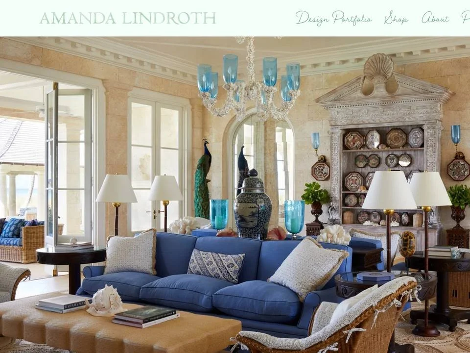 Homepage of Amanda Lindroth Design