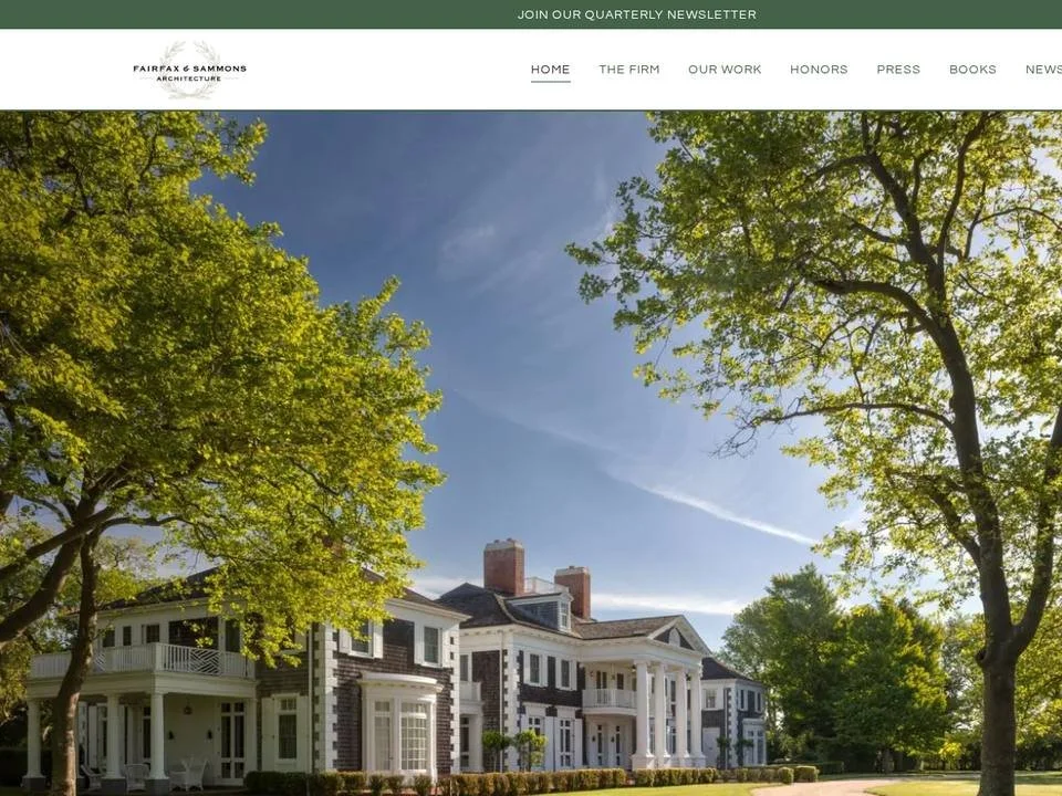 Homepage of Fairfax & Sammons Architecture