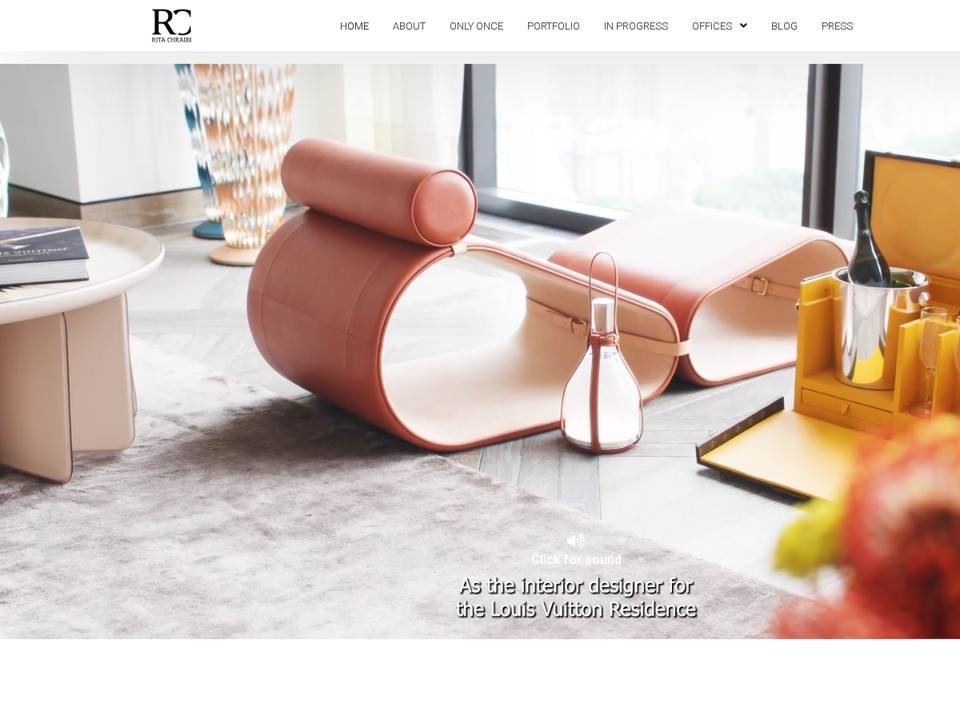 Homepage of International Designers by Rita Chraibi