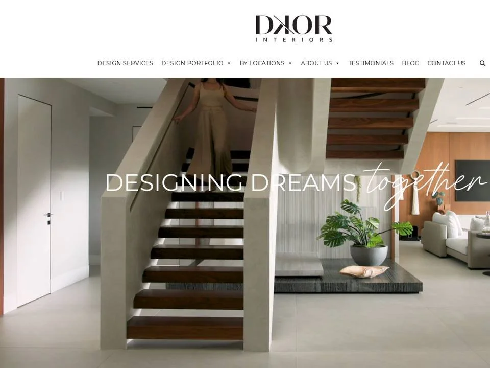 Homepage of DKOR Interiors