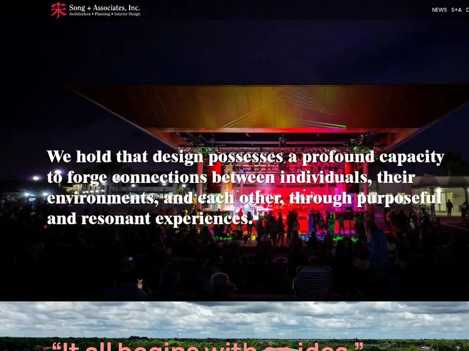 Homepage of Song + Associates