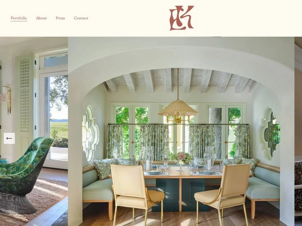 Homepage of Ellen Kavanaugh Interiors