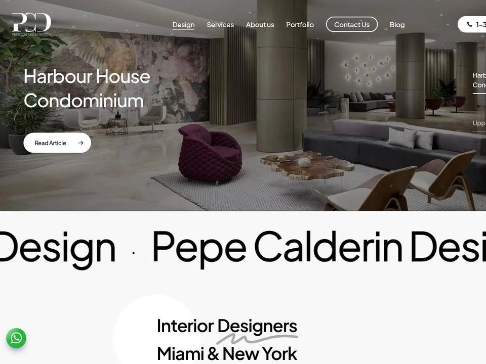 Homepage of Pepe Calderin Design