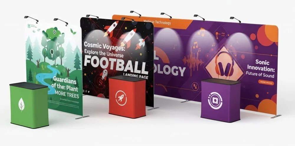 Tension Fabric Displays Straight