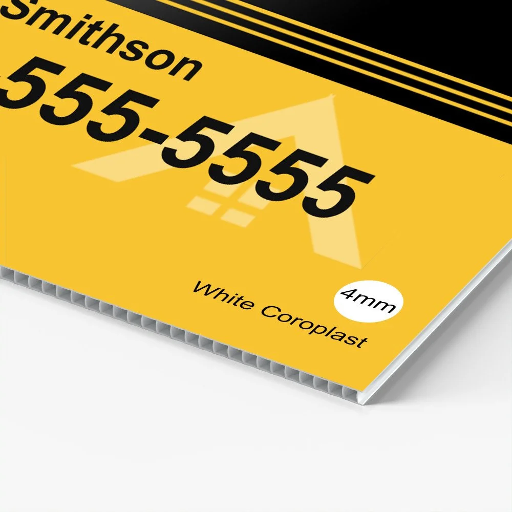 Coroplast Sign