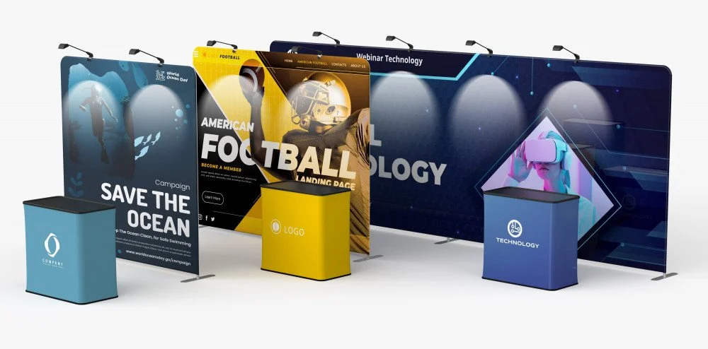 Tension Fabric Displays Straight