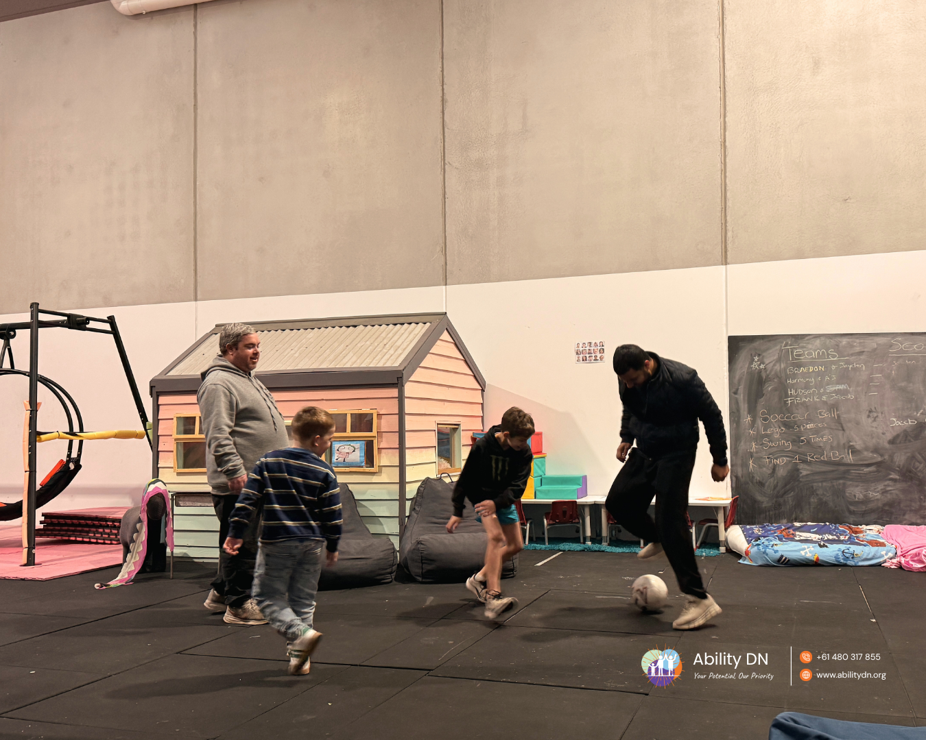 Activity taking place inside the Ability DN Hub