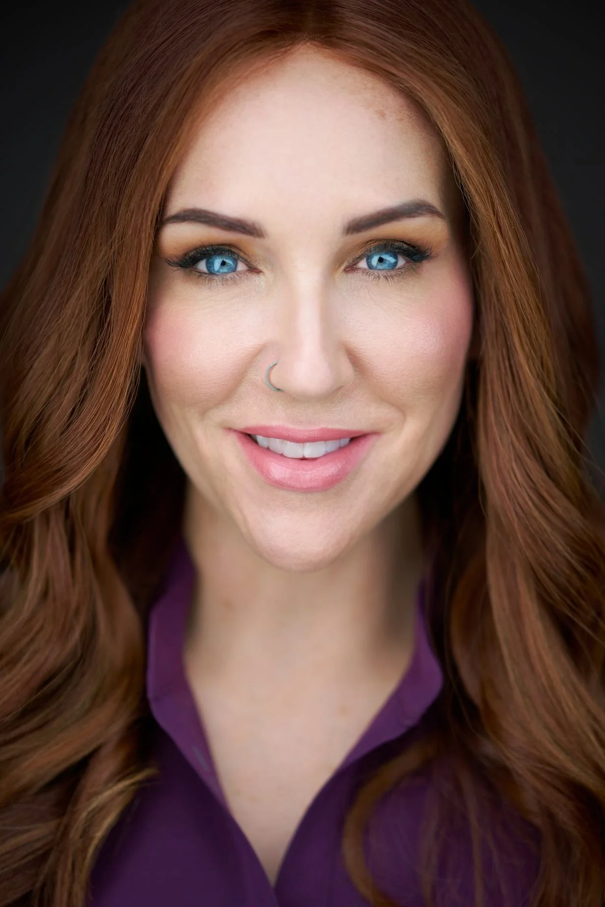 Maverick Mode close-up headshot of Mama Nurse Tina by Edmonton headshot photographer Maverick Studios