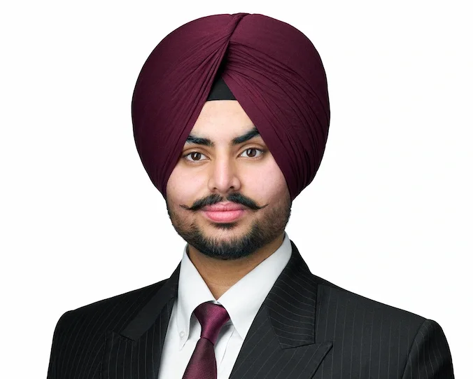 Light Mode LinkedIn headshot of Harshmanpreet, photographed at Maverick Studios in Edmonton