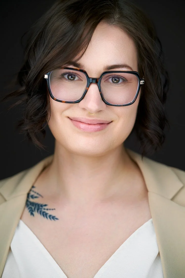 Maverick Mode headshot of Jessica, magazine-style close-up by Maverick Studios in Edmonton