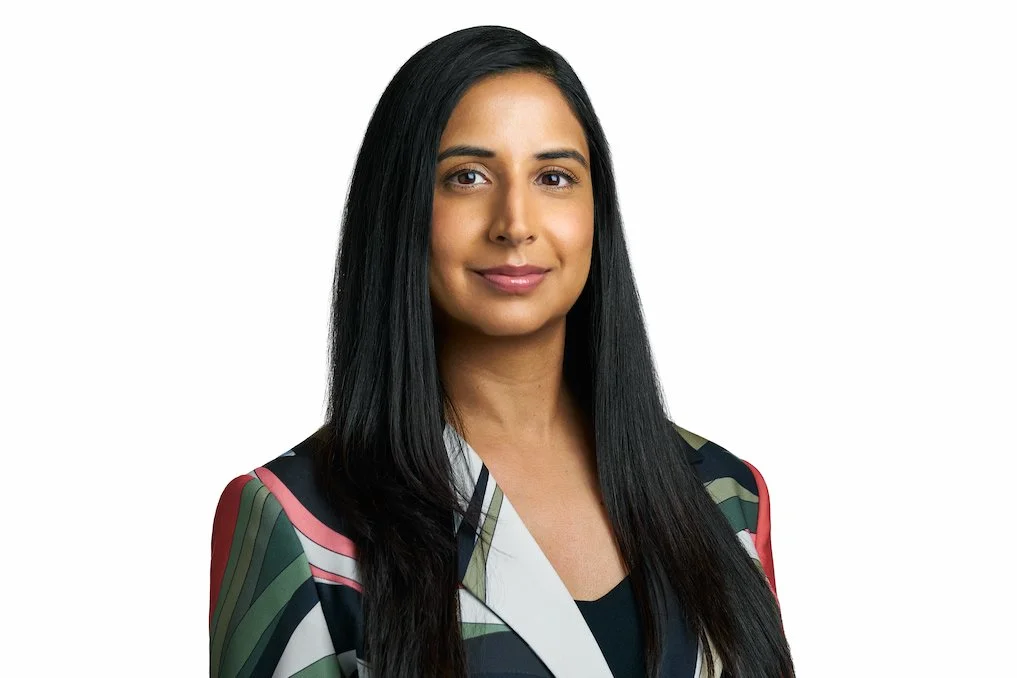 Light Mode headshot of Zaina, a marketing professional, taken at Maverick Studios in Edmonton