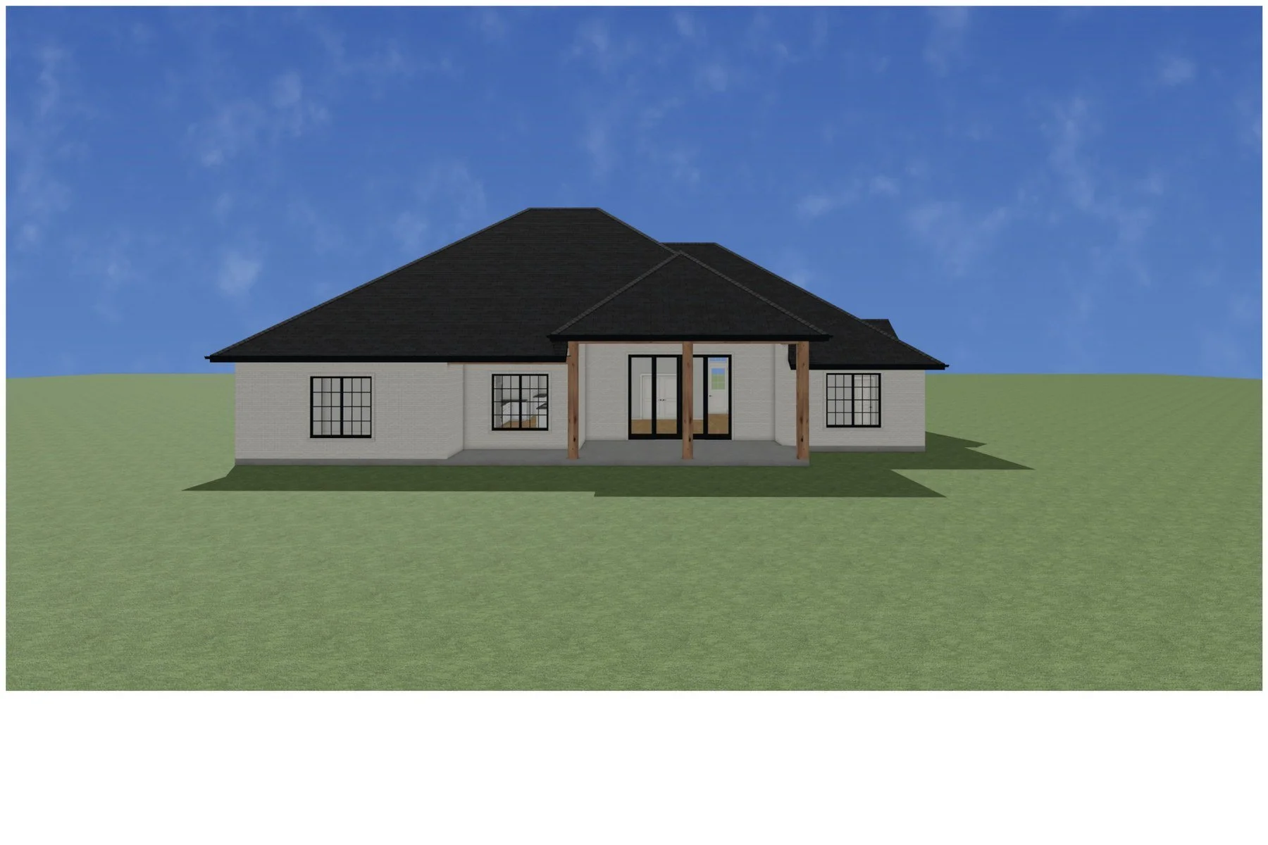 Wild Horse Lot 5 rear rendering
