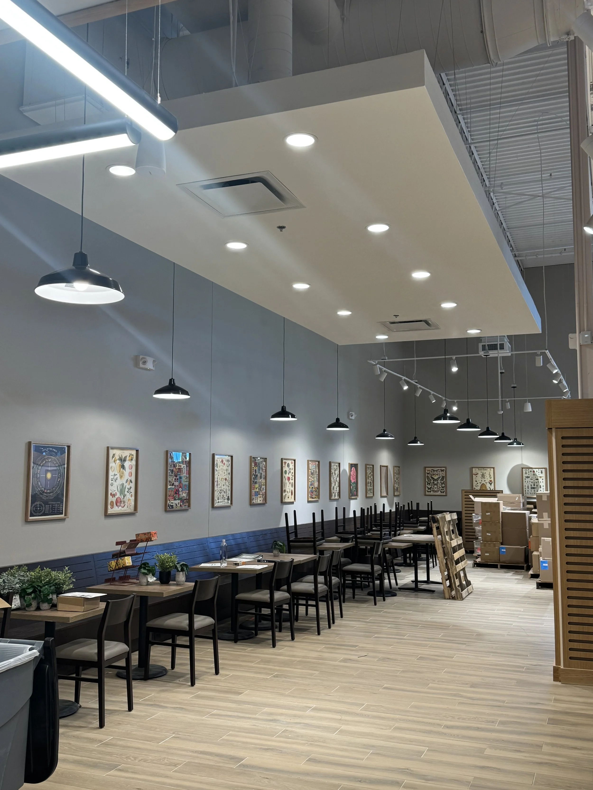 Barnes and Noble Meridian Interior Lighting