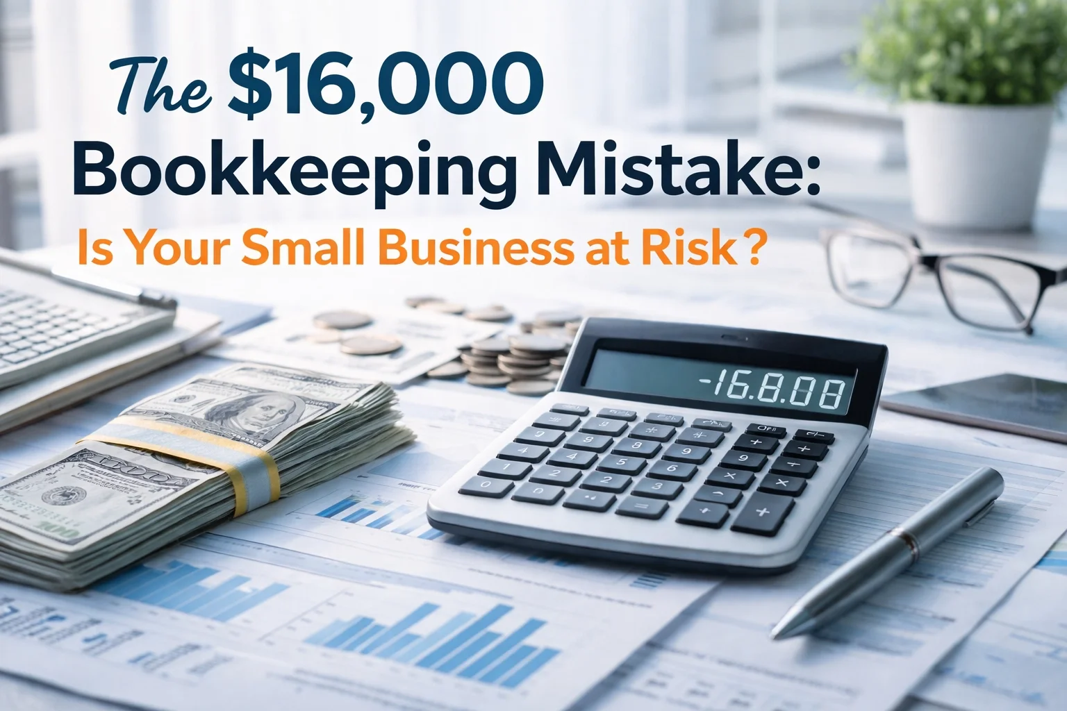 Small business owner reviewing a tax penalty notice