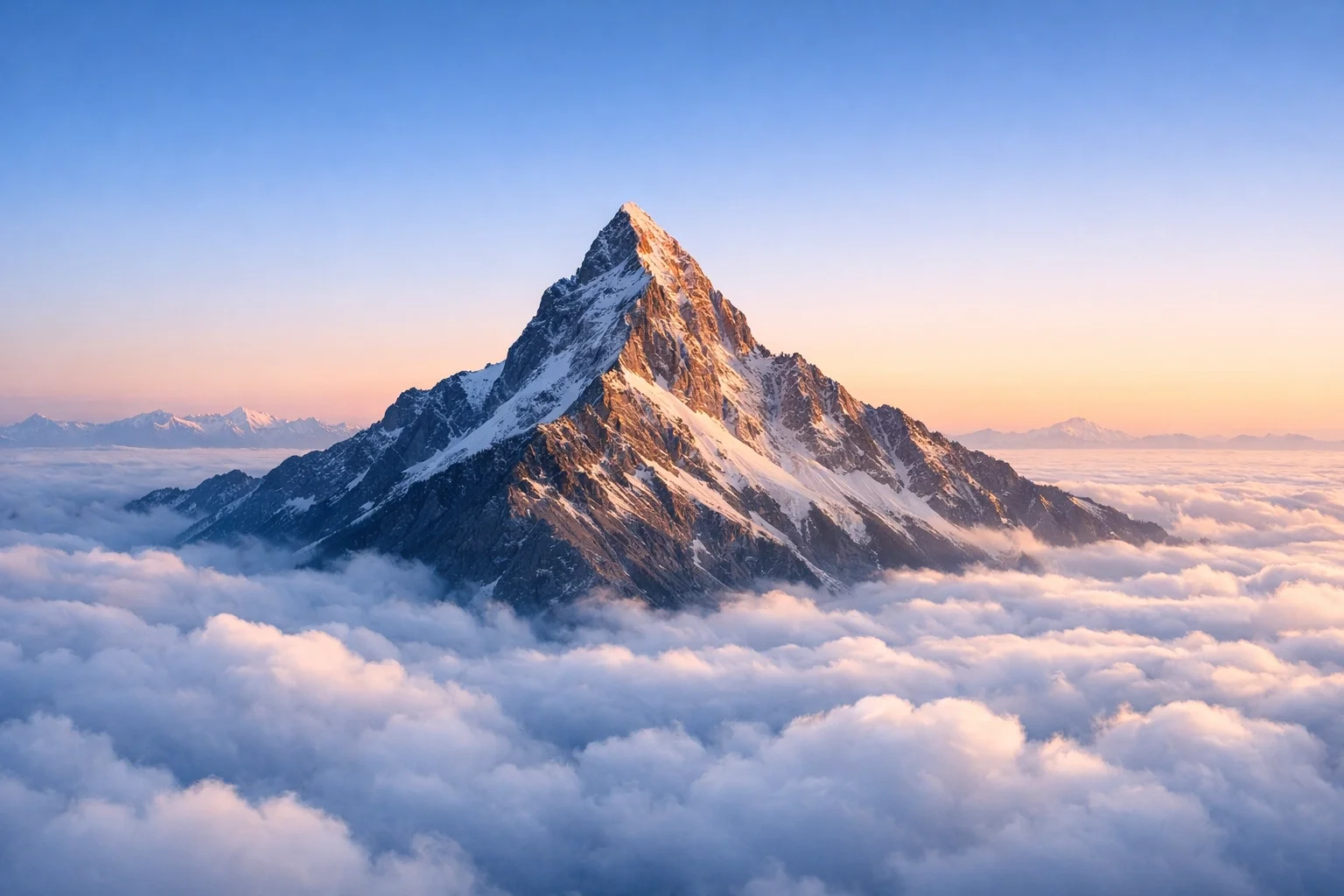 Clear mountain peak representing the clarity and confidence that comes from clean, professional bookkeeping.