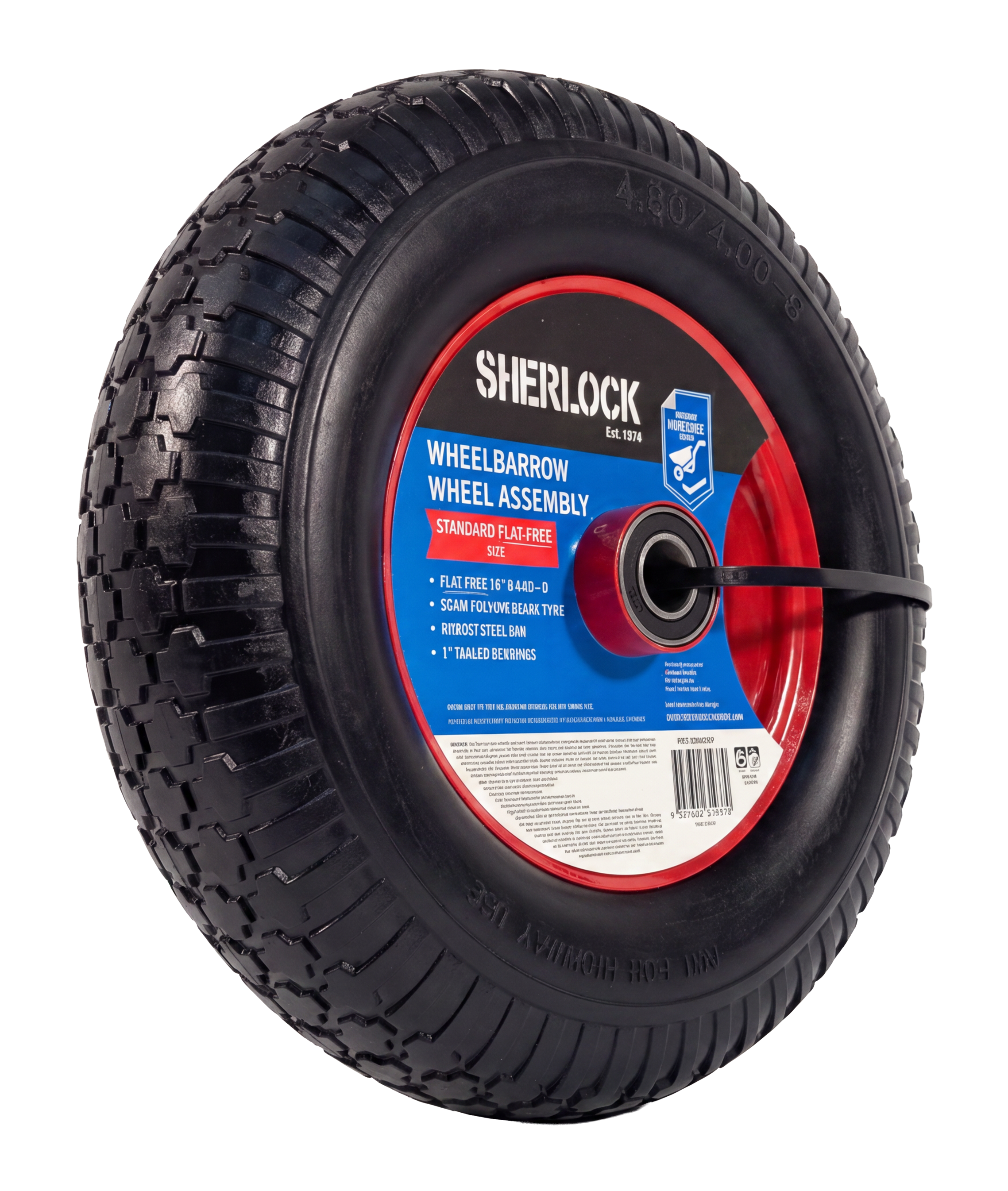 Standard flat free wheelbarrow wheel image 3