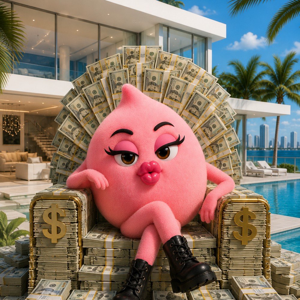 Poshy, the Poshy Peach mascot