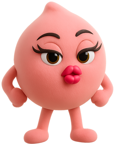 Poshy Peach mascot