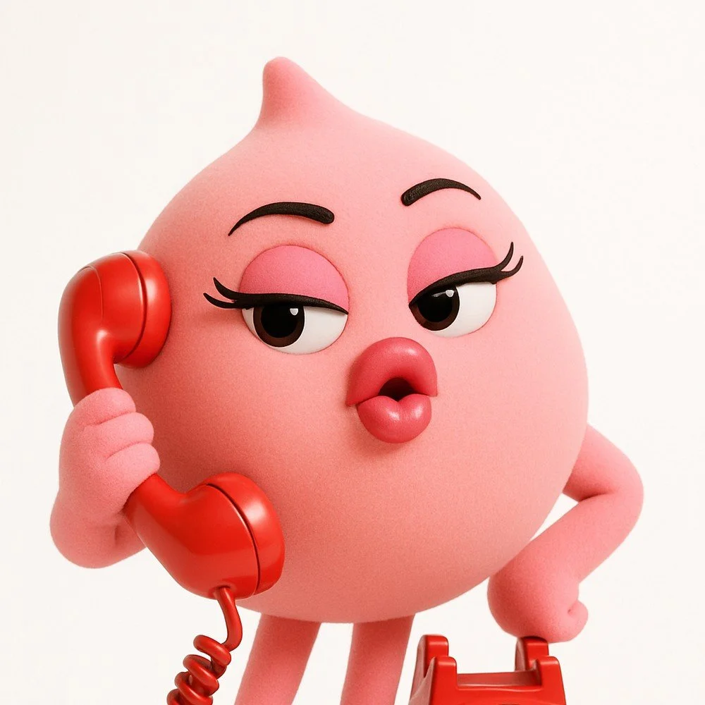 Poshy, the Poshy Peach mascot