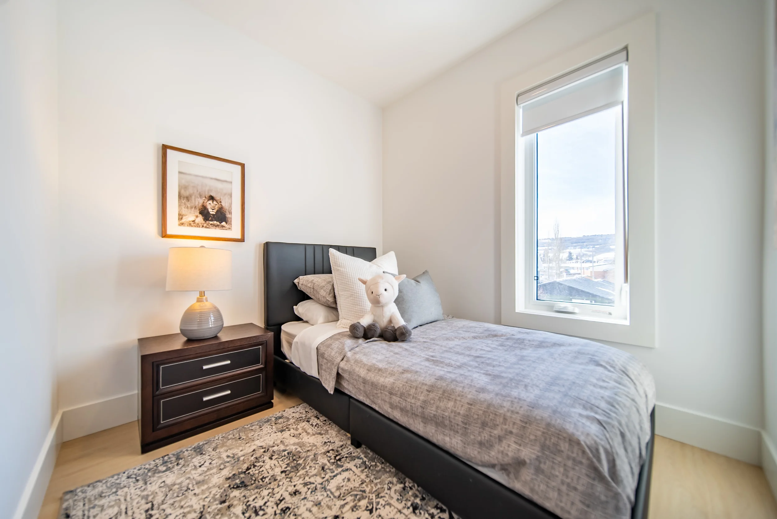 Exterior streetscape of townhomes for rent in Calgary highlighting modern design and curb appeal