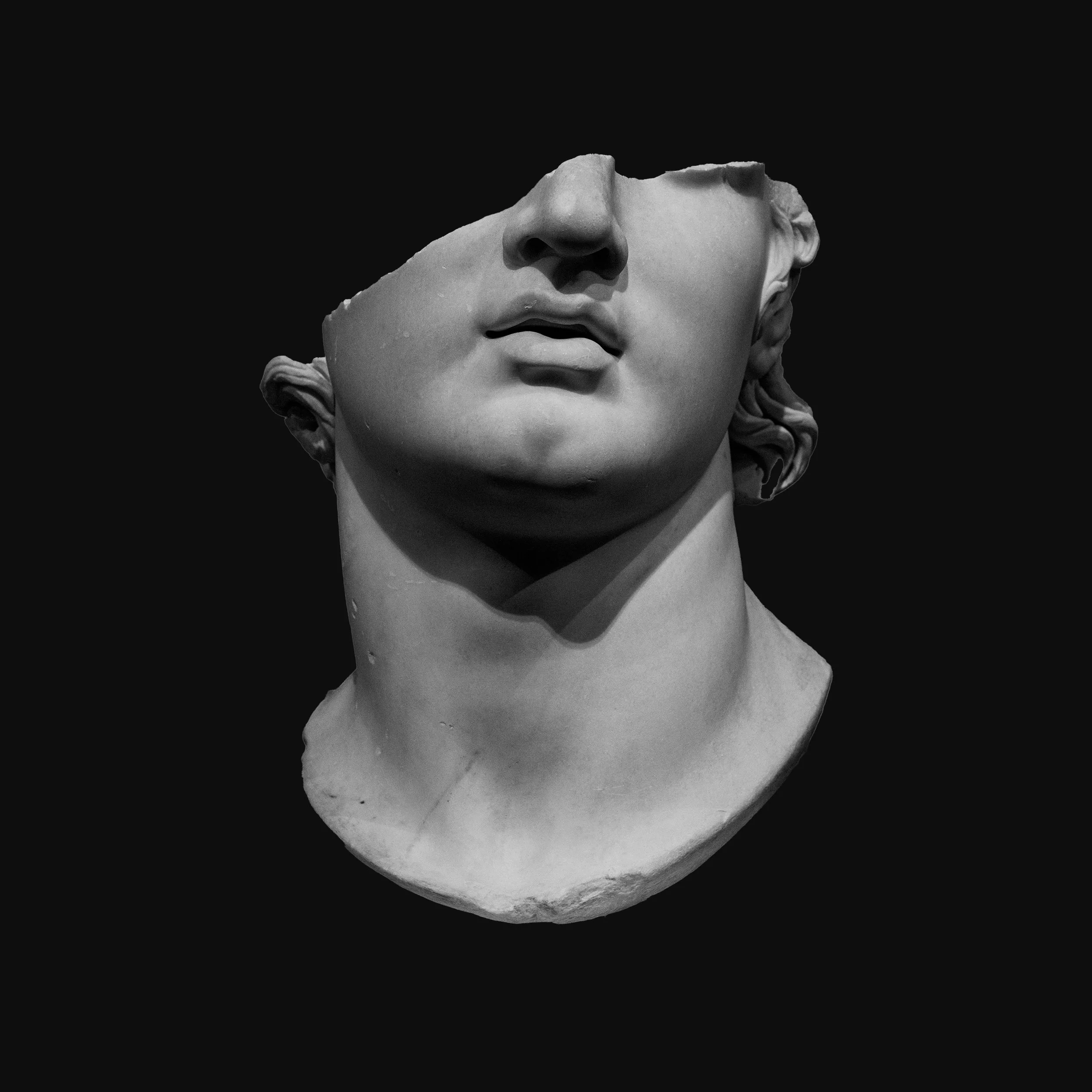 Marble bust, classical portrait