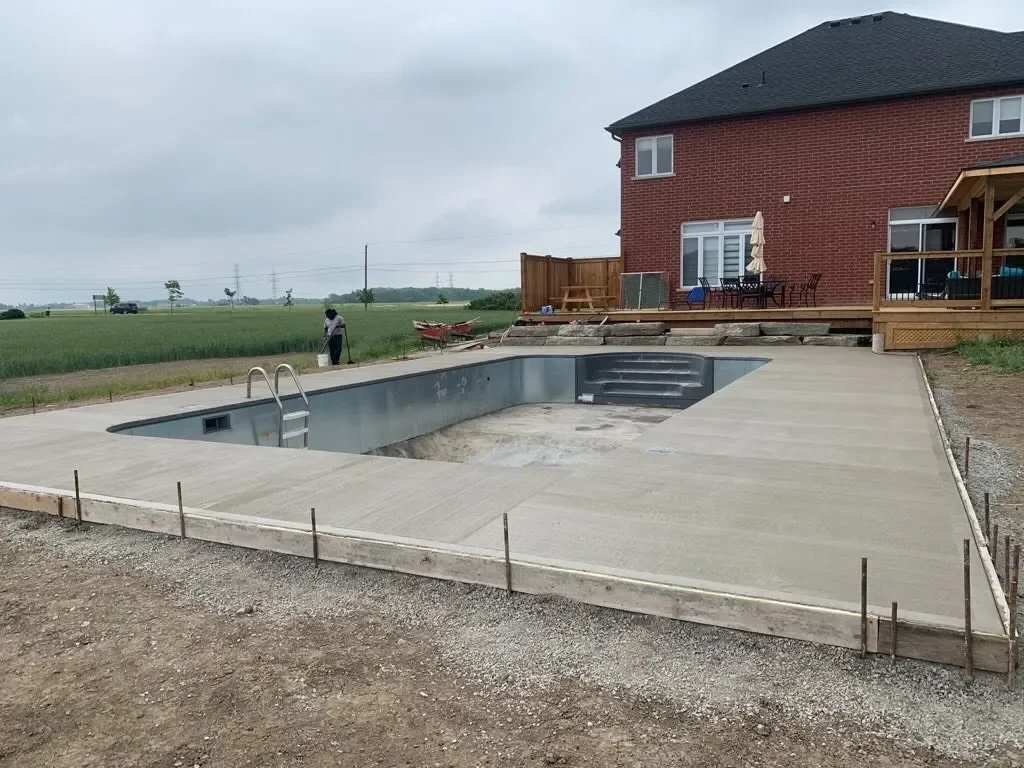 Concrete pool deckss finish — Niagara North Contracting