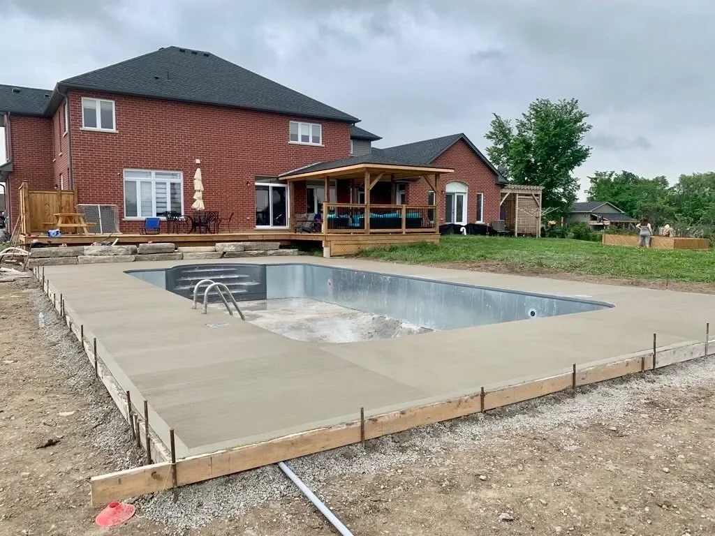 Concrete pool deckss installation — Niagara North Contracting