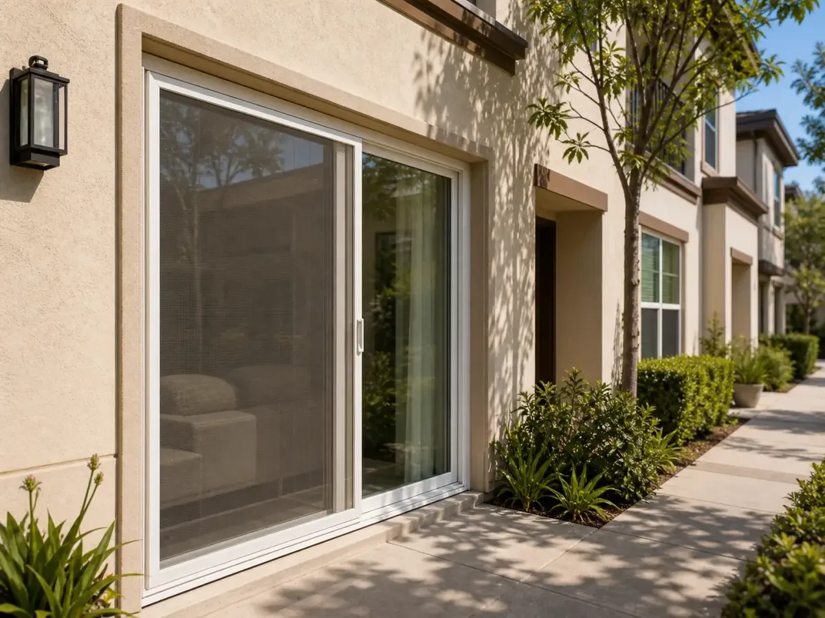 HOA-friendly North Hollywood security screen with a clean profile
