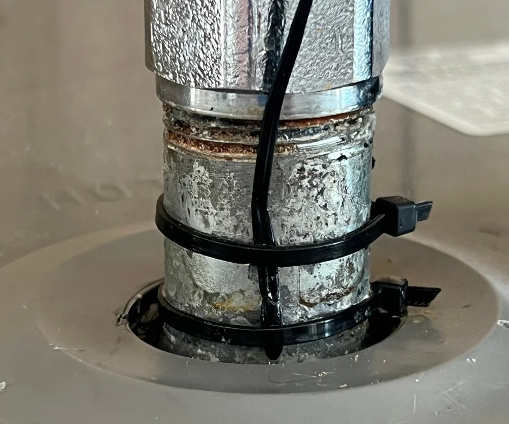 Step 8 — thermistor on pipe