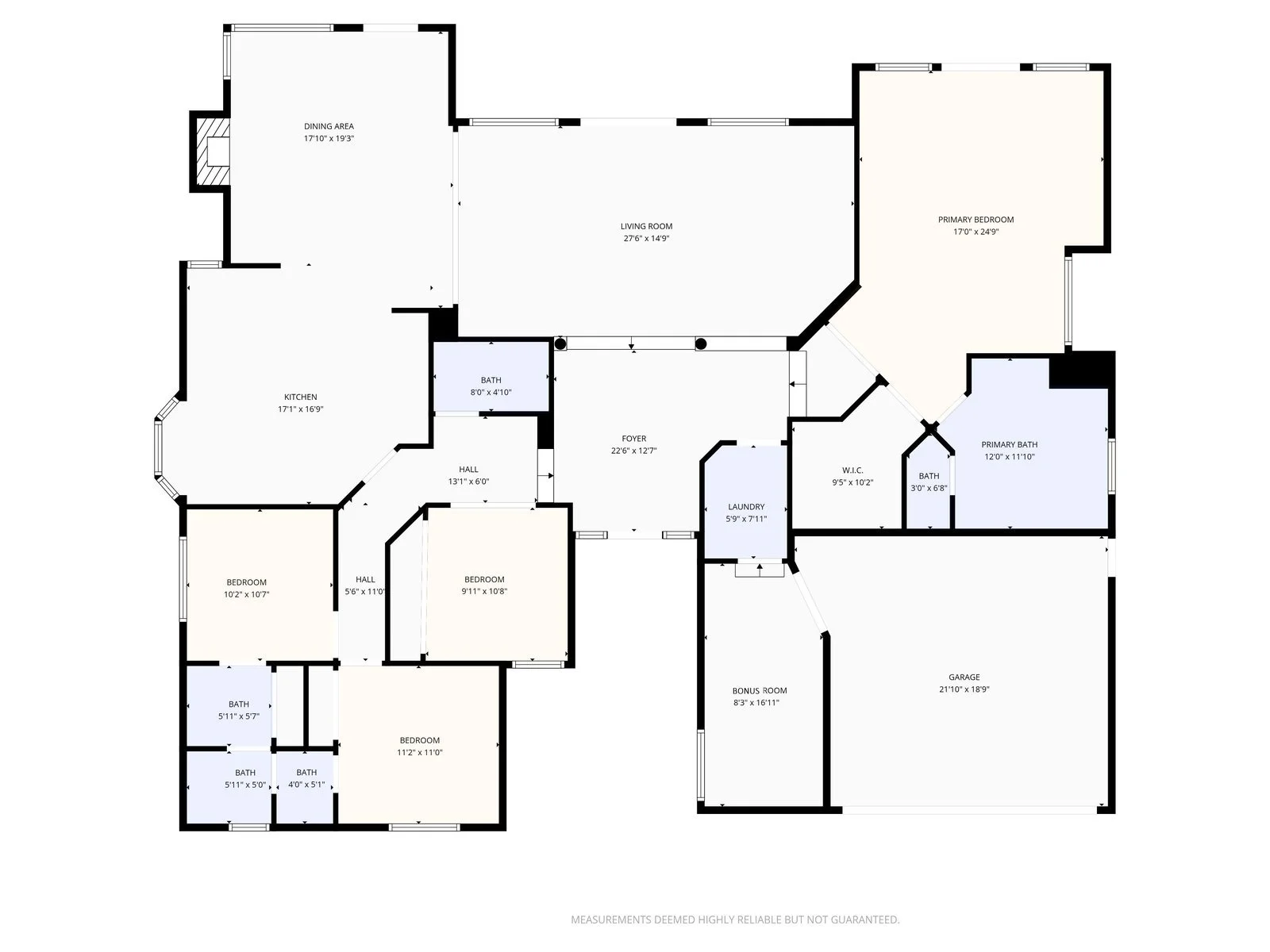Detailed floorplan for a Chandler home